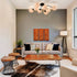 Sputnik Globe Chandelier Black Ceiling Light- 8 Light